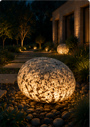 LumiRock architectural glowing stone scene 7